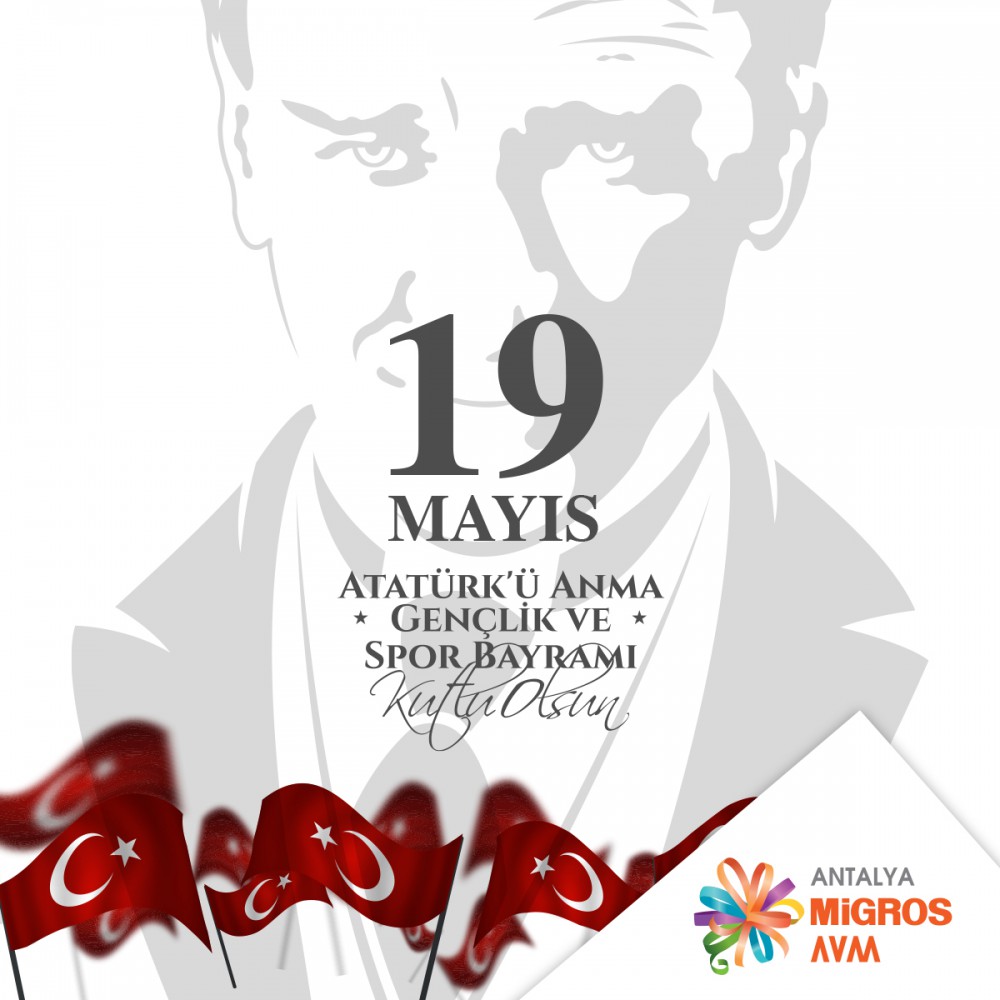 19 Mayıs Atatürk'ü Anma, Gençlik ve Spor Bayramımızın 101. yılı kutlu olsun!