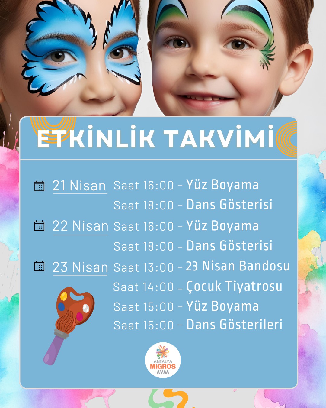 23 Nisan Etkinlik Takvimi