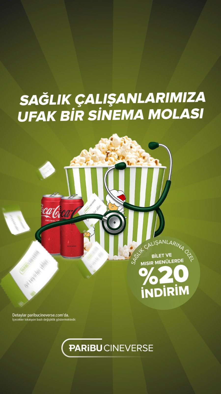 Sağlık &Ccedil;alışanları, Paribu Cineverse Kampanya