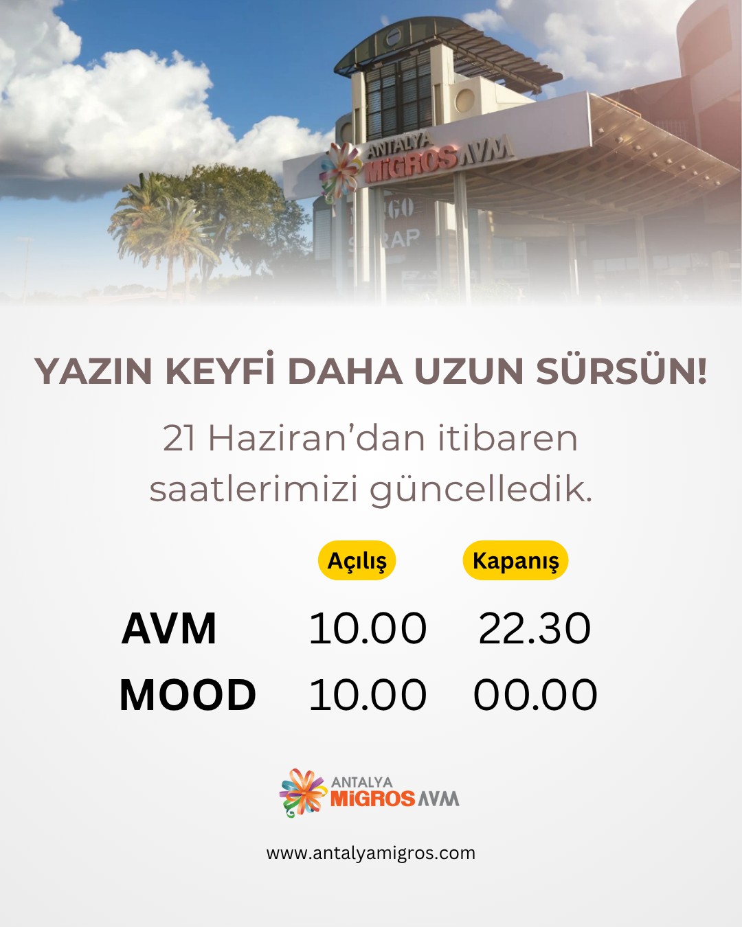 YAZIN KEYFİ DAHA UZUN SÜRSÜN!